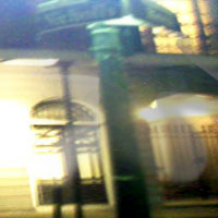 Ghost on the corner during a Haunted Lalaurie House History tour sent to us by Becky Nicholson.