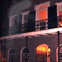 Nighttime ghost are the best to see or photograph says ghost hunter Wendy Ingram. And Lalaurie ghost are the real thing.