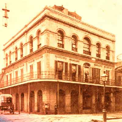 Some say they see Madame Delphine Lalauries Ghost on the Balcony at the middle window...     Do You? 