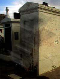 Strange things on my developed photo says Greg Sanders in his Marie Laveau tomb photo.
